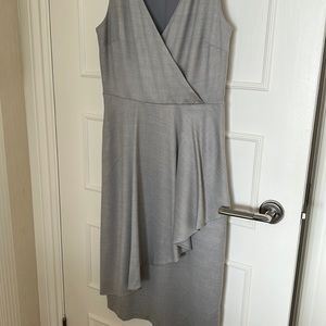 Banana Republic sleeveless grey dress with a nice shine to it.